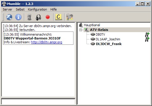 Audioübertragung mit Mumble
